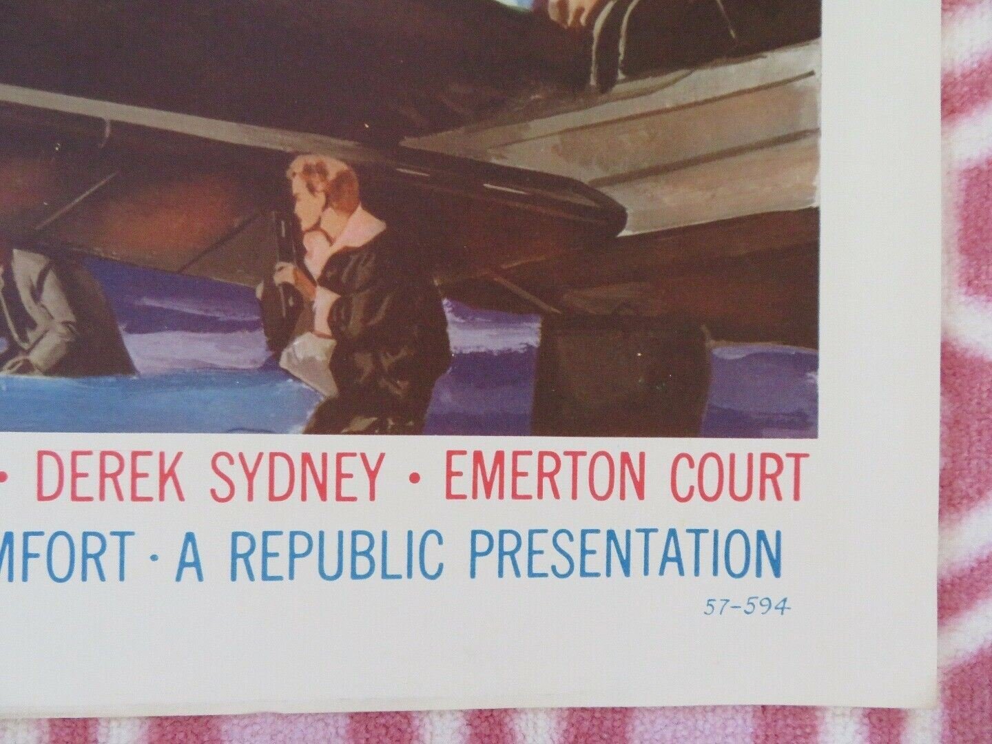 THUNDER, OVER TANGLER US HALF SHEET (22"x 28") POSTER ROBERT HUTTON 1957 Movie posters