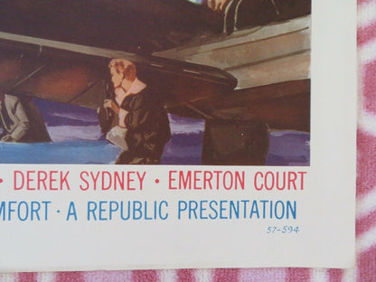 THUNDER, OVER TANGLER US HALF SHEET (22"x 28") POSTER ROBERT HUTTON 1957 Movie posters