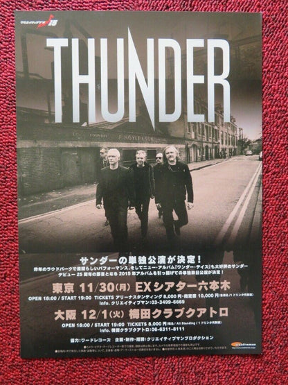 THUNDER - WONDER DAYS TOUR / LOUD PARK 15 2015 JAPANESE MUSIC TOUR GIG POSTER Movie posters