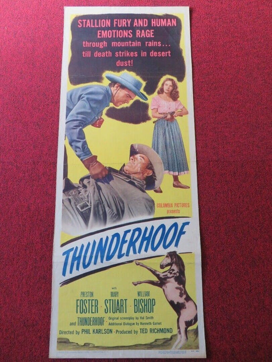 THUNDERHOOF US INSERT (14"x 36") POSTERPRESTON FOSTER MARY STUART 1948 Movie posters