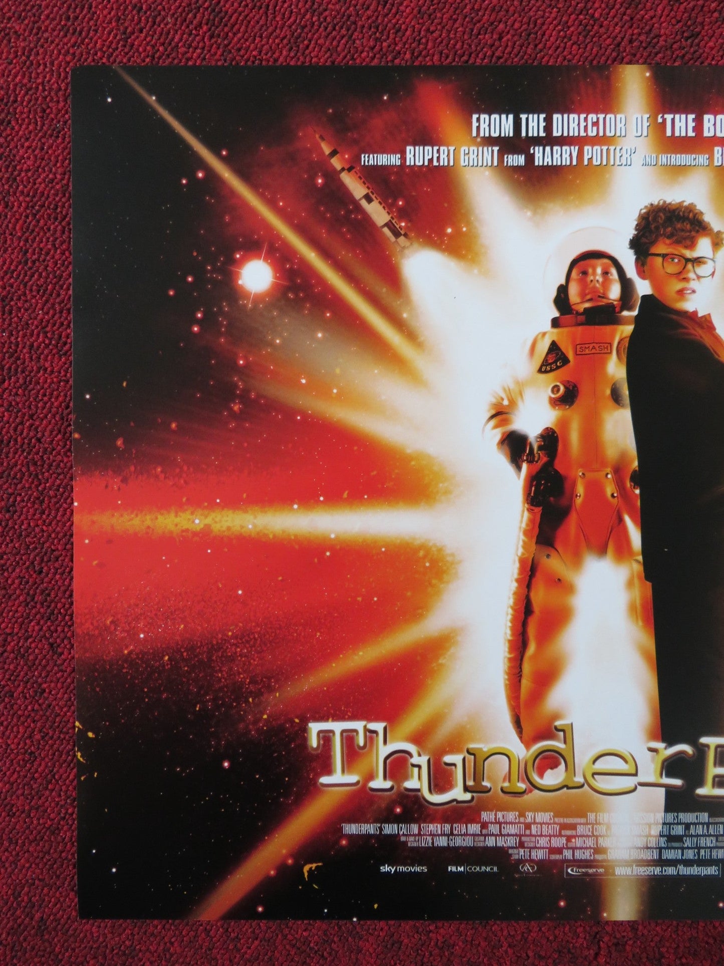 THUNDERPANTS UK MINI QUAD POSTER SIMON CALLOW STEPHEN FRY 2002 Rendezvous Cinema Movie posters