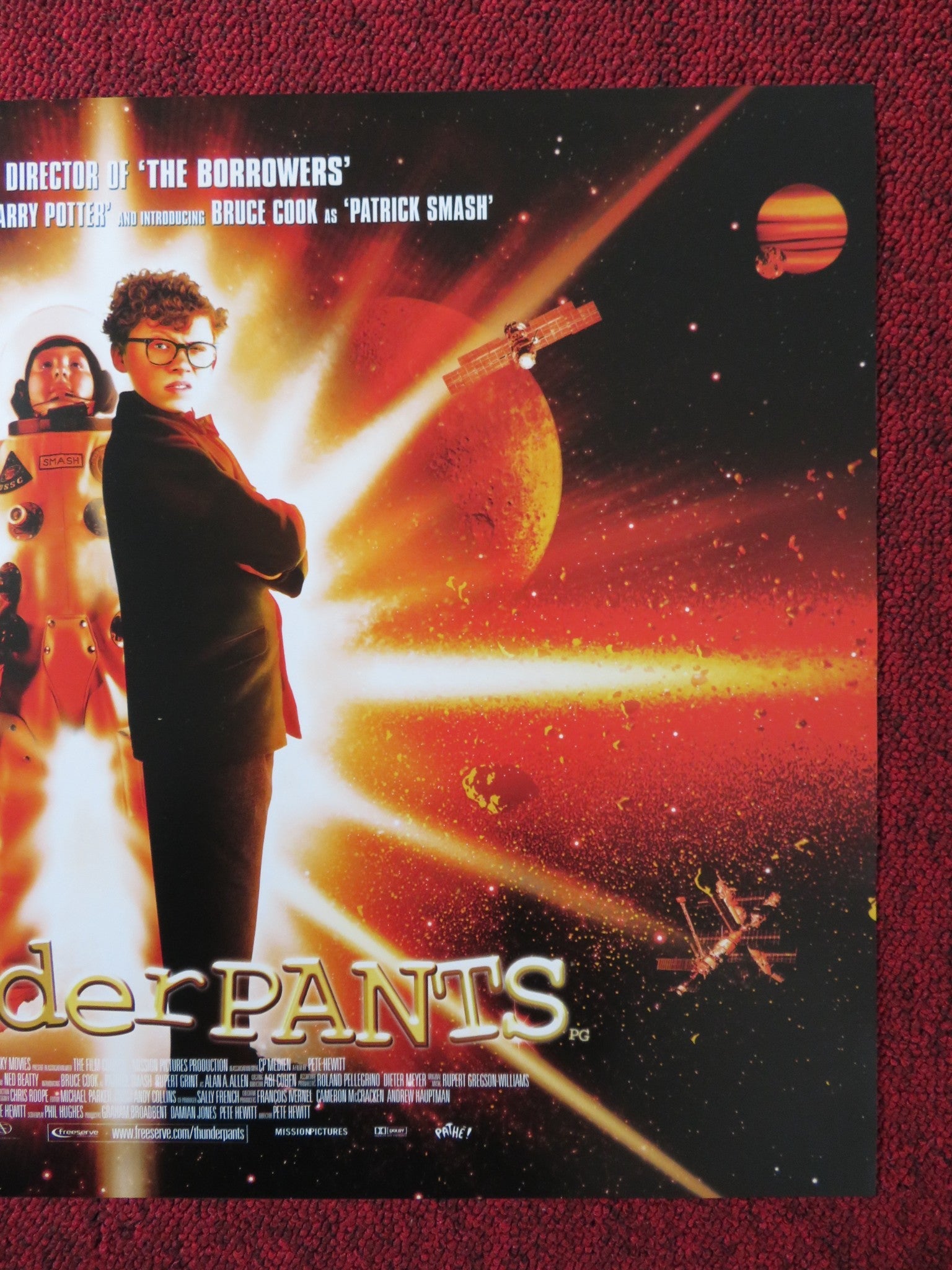 THUNDERPANTS UK MINI QUAD POSTER SIMON CALLOW STEPHEN FRY 2002 Rendezvous Cinema Movie posters