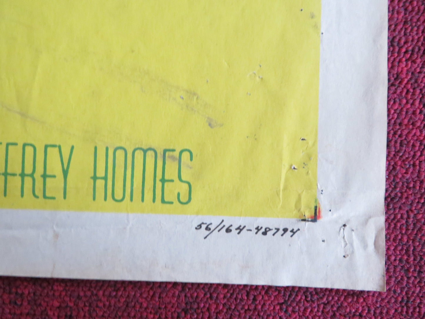 THUNDERSTORM FOLDED US ONE SHEET POSTER CARLOS THOMPSON LINDA CHRISTIAN 1956 Rendezvous Cinema Movie posters