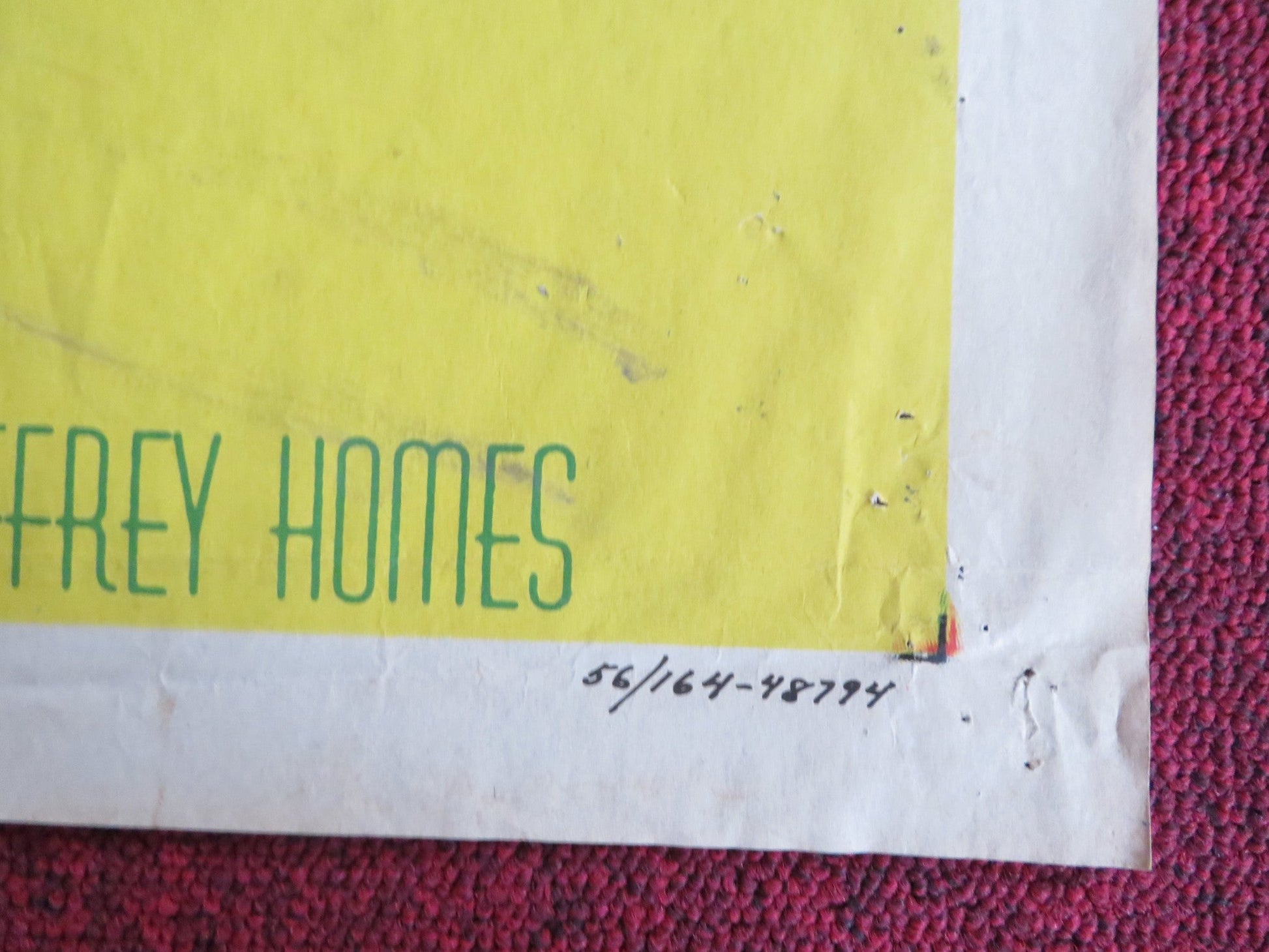 THUNDERSTORM FOLDED US ONE SHEET POSTER CARLOS THOMPSON LINDA CHRISTIAN 1956 Rendezvous Cinema Movie posters