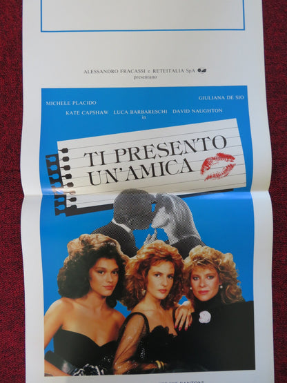 TI PRESENTO UN'AMICA ITALIAN LOCANDINA POSTER MICHELE PLACIDO KATE CAPSHAW 1988 Rendezvous Cinema Movie posters
