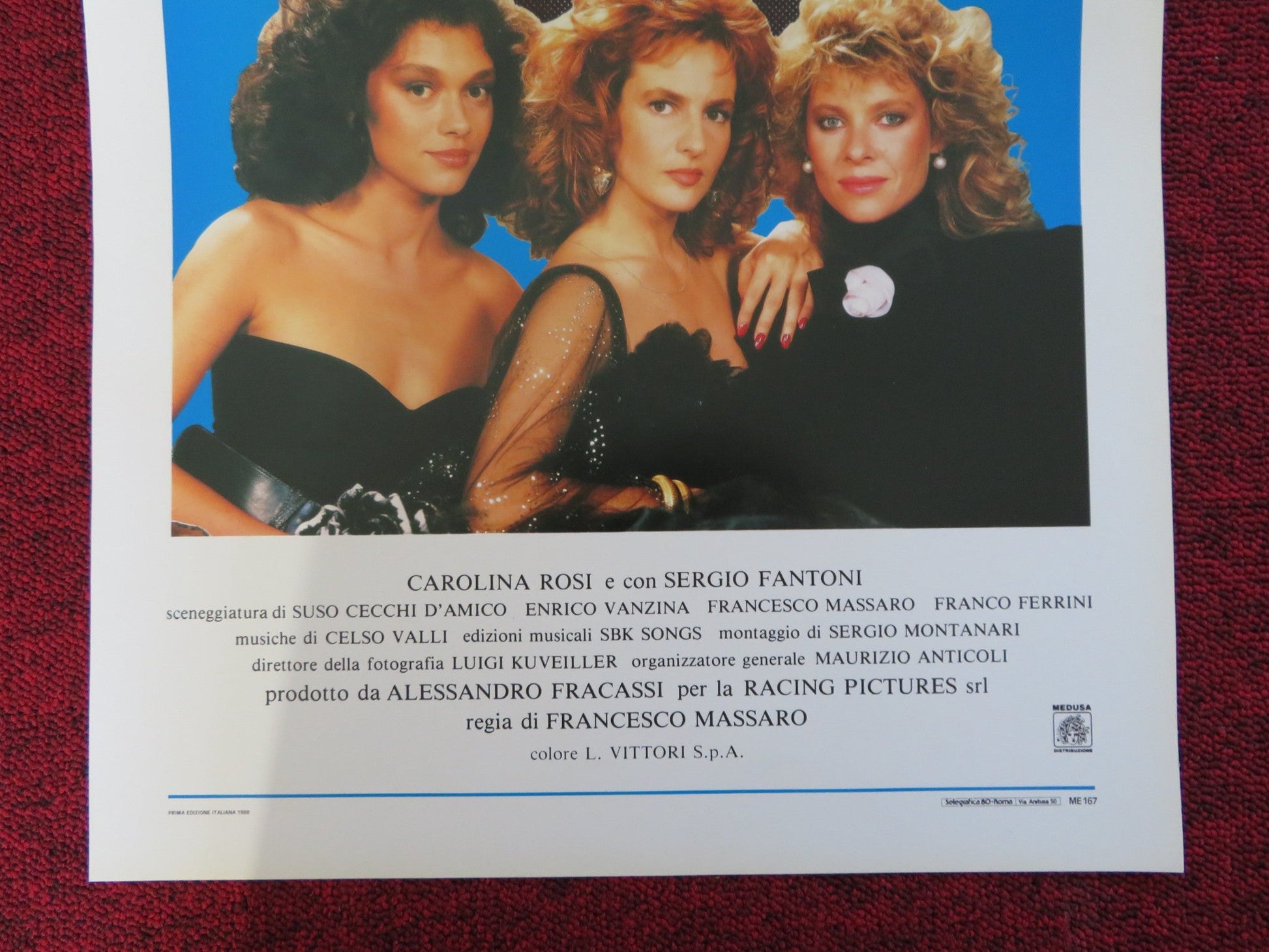 TI PRESENTO UN'AMICA ITALIAN LOCANDINA POSTER MICHELE PLACIDO KATE CAPSHAW 1988 Rendezvous Cinema Movie posters