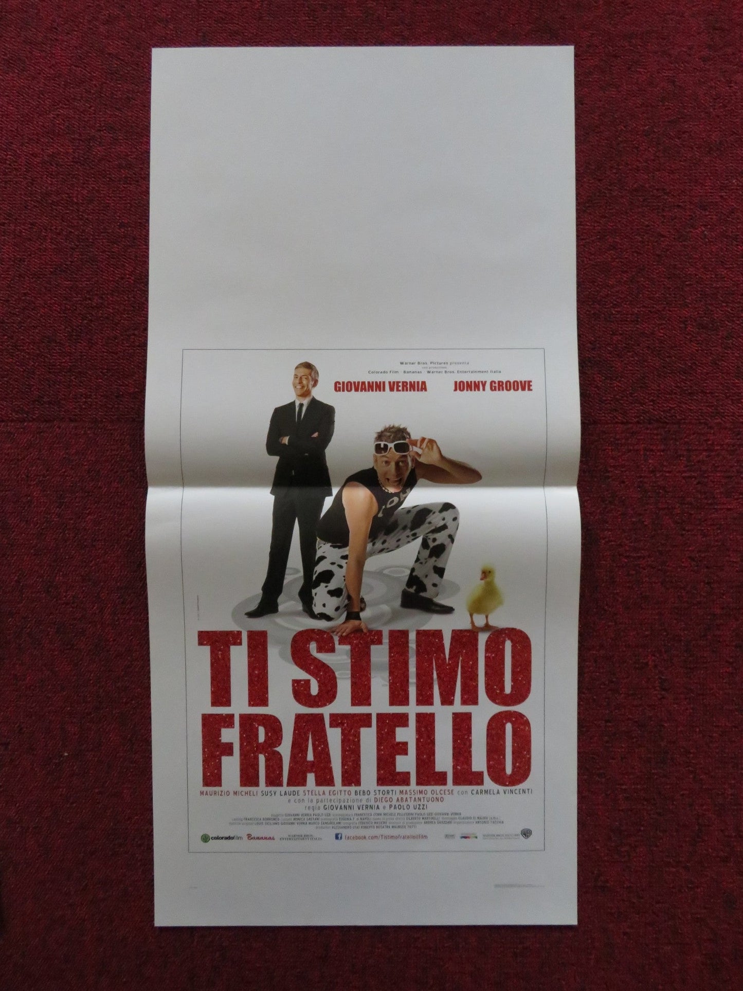 TI STIMO FRATELLO ITALIAN LOCANDINA POSTER GIOVANNI VERNIA JONNY GROOVE 2012 Rendezvous Cinema Movie posters