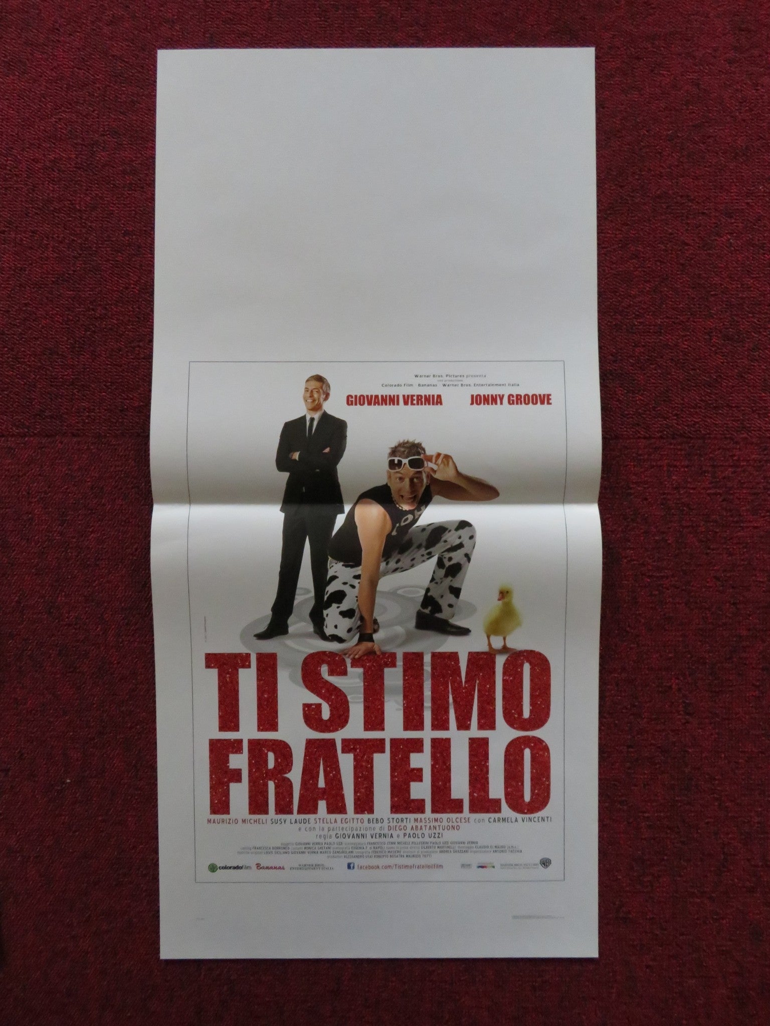 TI STIMO FRATELLO ITALIAN LOCANDINA POSTER GIOVANNI VERNIA JONNY GROOVE 2012 Rendezvous Cinema Movie posters