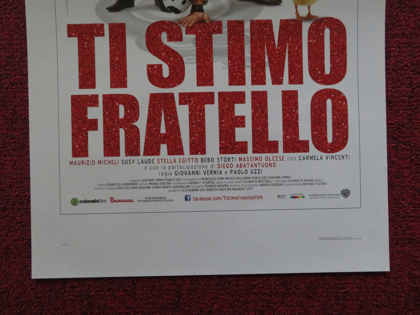 TI STIMO FRATELLO ITALIAN LOCANDINA POSTER GIOVANNI VERNIA JONNY GROOVE 2012 Rendezvous Cinema Movie posters