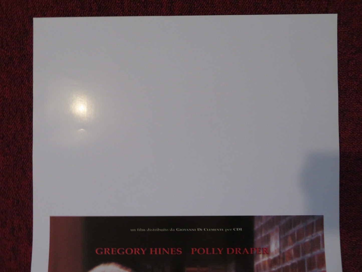 TIC CODE ITALIAN LOCANDINA POSTER GREGORY HINES POLLY DRAPER 1998 Rendezvous Cinema Movie posters