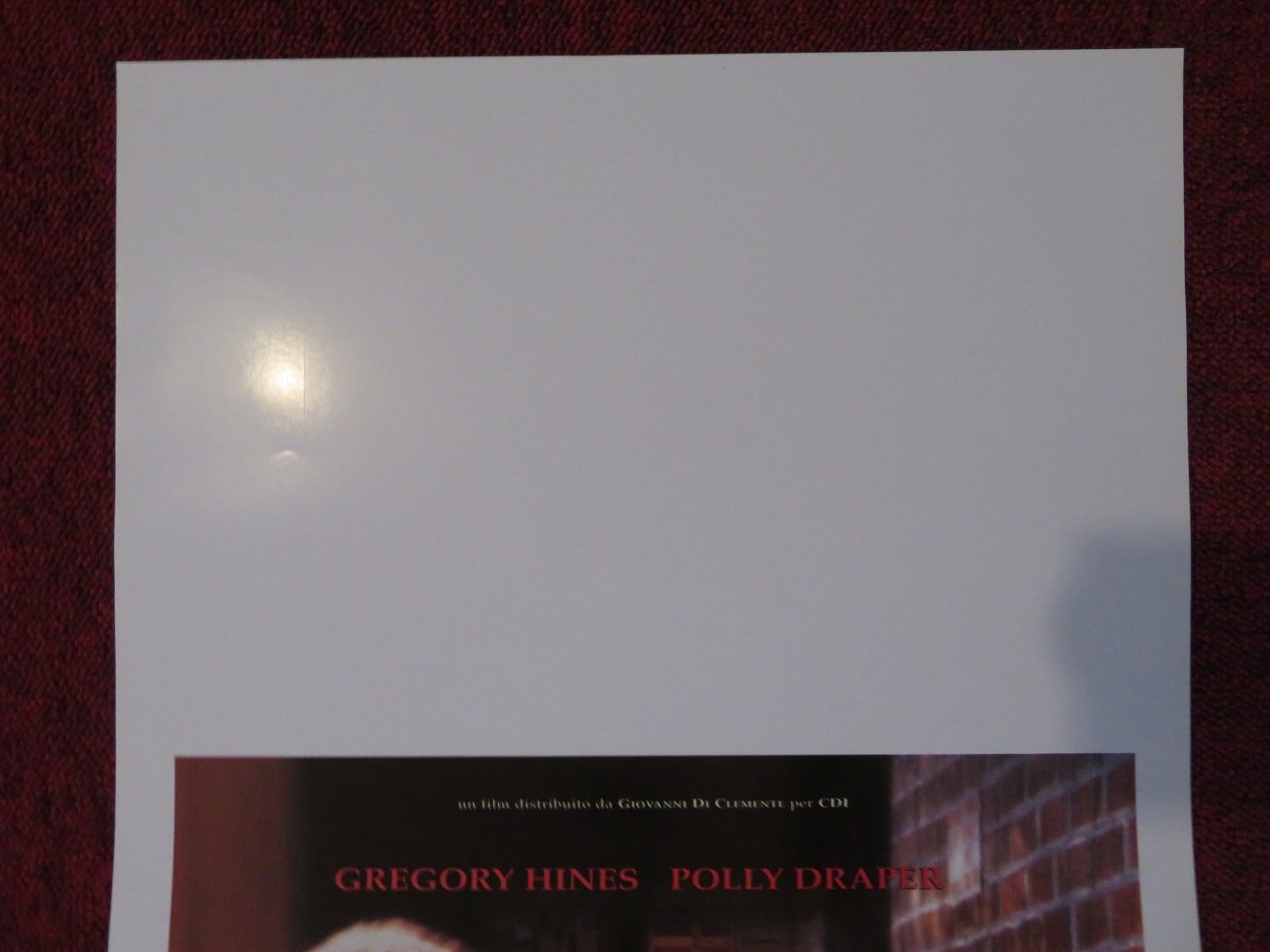 TIC CODE ITALIAN LOCANDINA POSTER GREGORY HINES POLLY DRAPER 1998 Rendezvous Cinema Movie posters