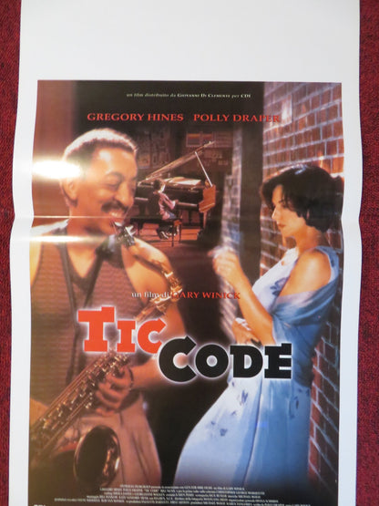 TIC CODE ITALIAN LOCANDINA POSTER GREGORY HINES POLLY DRAPER 1998 Rendezvous Cinema Movie posters