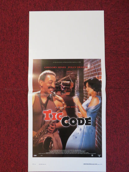 TIC CODE ITALIAN LOCANDINA POSTER GREGORY HINES POLLY DRAPER 1998 Rendezvous Cinema Movie posters