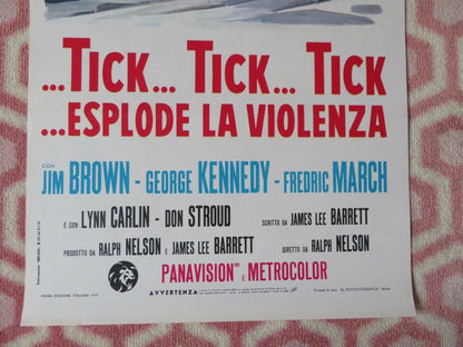 TICK TICK TICK ESPLODE LA VIOLENZA ITALIAN LOCANDINA (27.5"x13") POSTER 1970 Movie posters