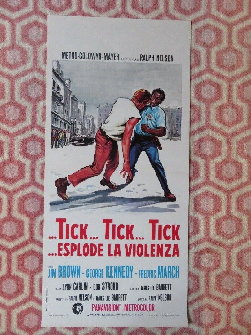 TICK TICK TICK ESPLODE LA VIOLENZA ITALIAN LOCANDINA (27.5"x13") POSTER 1970 Movie posters
