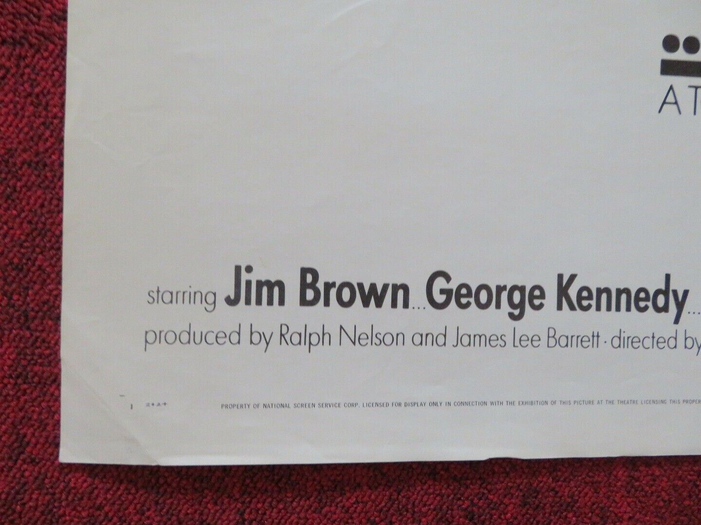 TICK TICK TICK STYLE A FOLDED US ONE SHEET POSTER JIM BROWN 1970 Movie posters