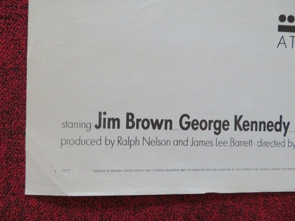 TICK TICK TICK STYLE A FOLDED US ONE SHEET POSTER JIM BROWN 1970 Movie posters