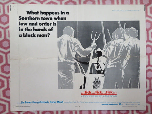 TICK TICK TICK US HALF SHEET (22"x 28") POSTER JIM BROWN GEORGE KENNEDY 1970 Movie posters