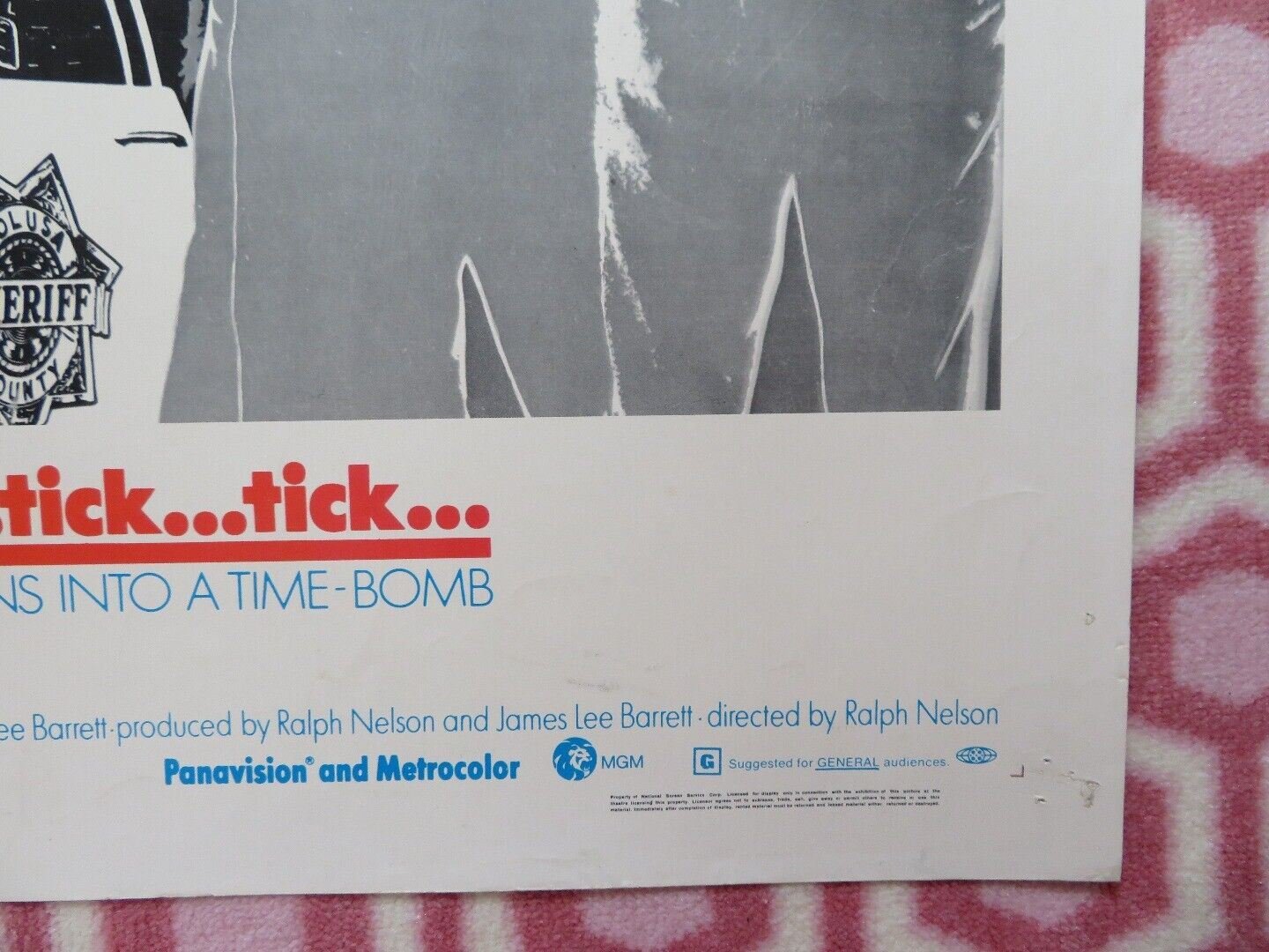 TICK TICK TICK US HALF SHEET (22"x 28") POSTER JIM BROWN GEORGE KENNEDY 1970 Movie posters