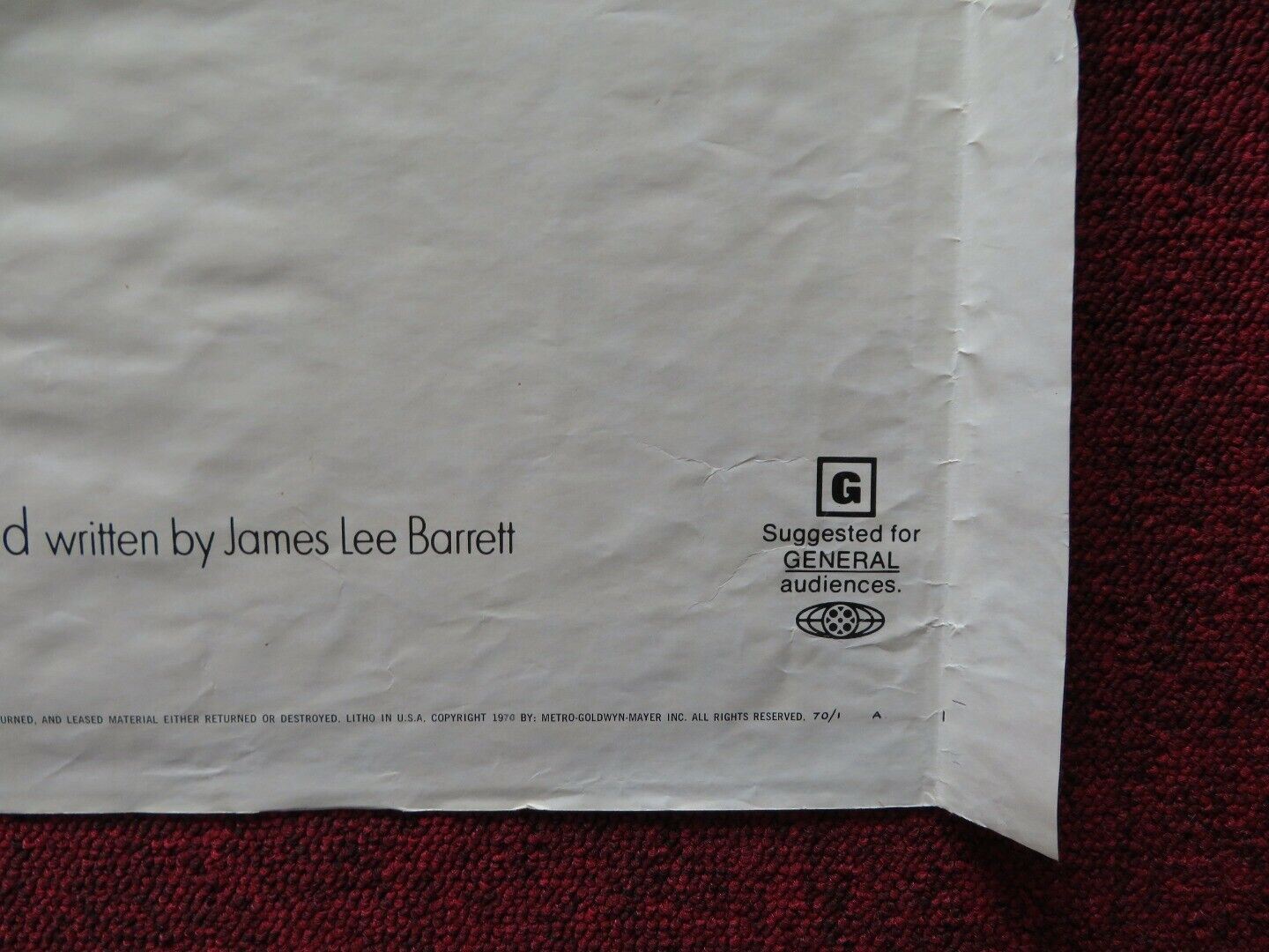 TICK, TICK, TICK USA ONE SHEET FOLDED POSTER JIM BROWN GEORGE KENNEDY 1970 Movie posters