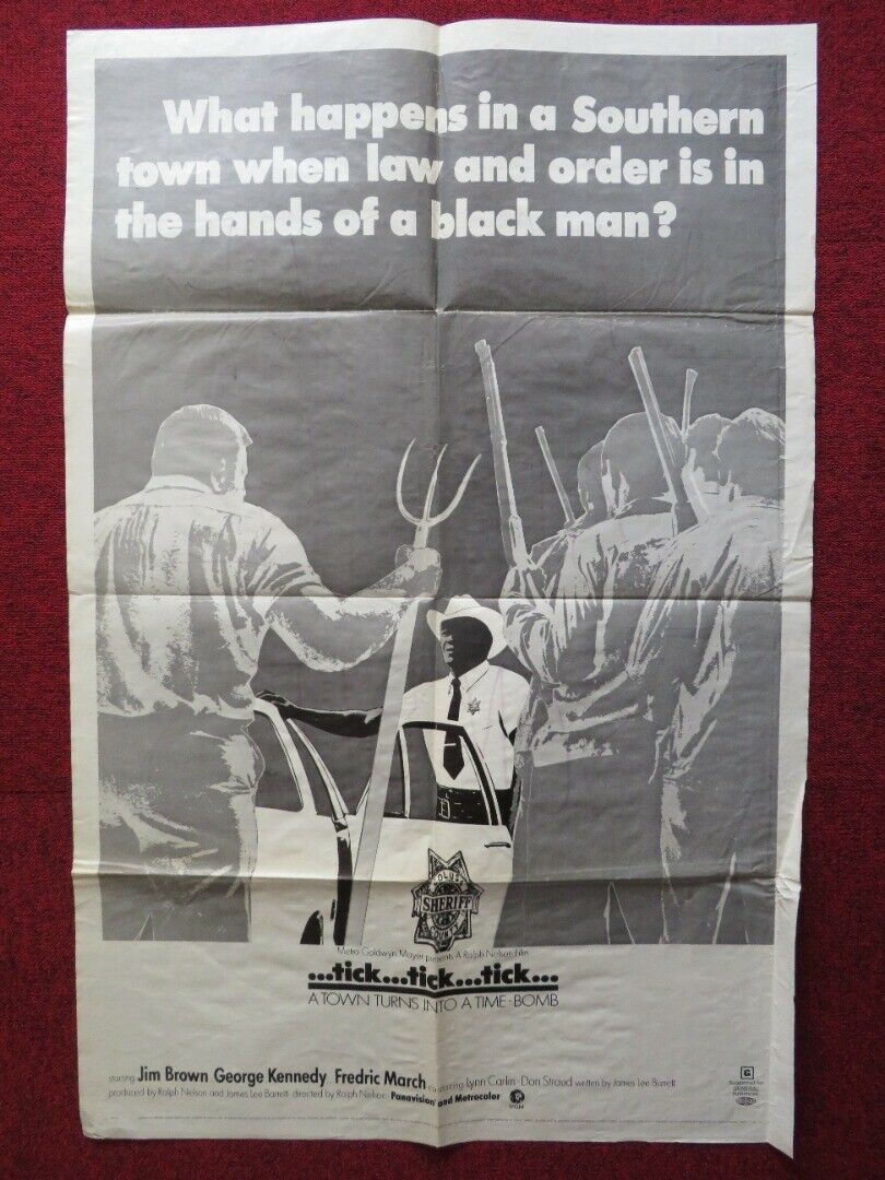 TICK, TICK, TICK USA ONE SHEET FOLDED POSTER JIM BROWN GEORGE KENNEDY 1970 Movie posters