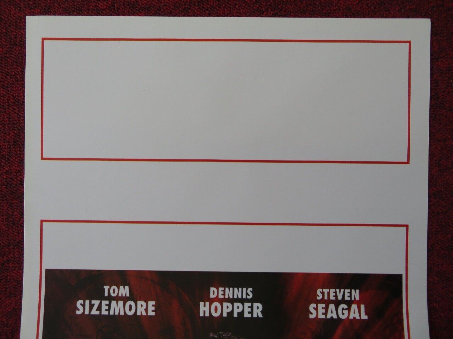 TICKER ITALIAN LOCANDINA (27.5"x13") POSTER DENNIS HOPPER STEVEN SEAGAL 2001 Movie posters