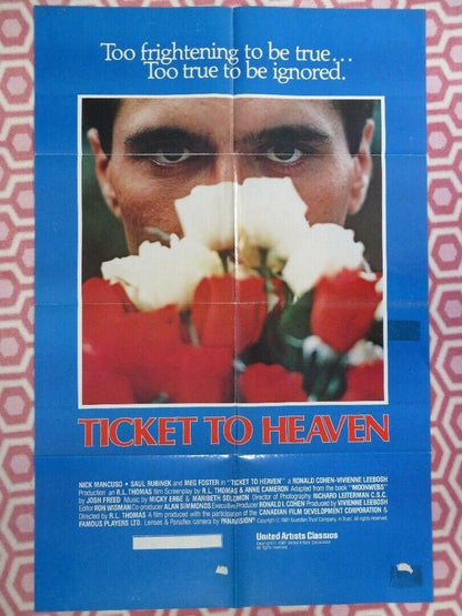 TICKET TO HEAVEN US ONE SHEET POSTER NICK MANCUSO SAUL RUBINEK 1981 Movie posters