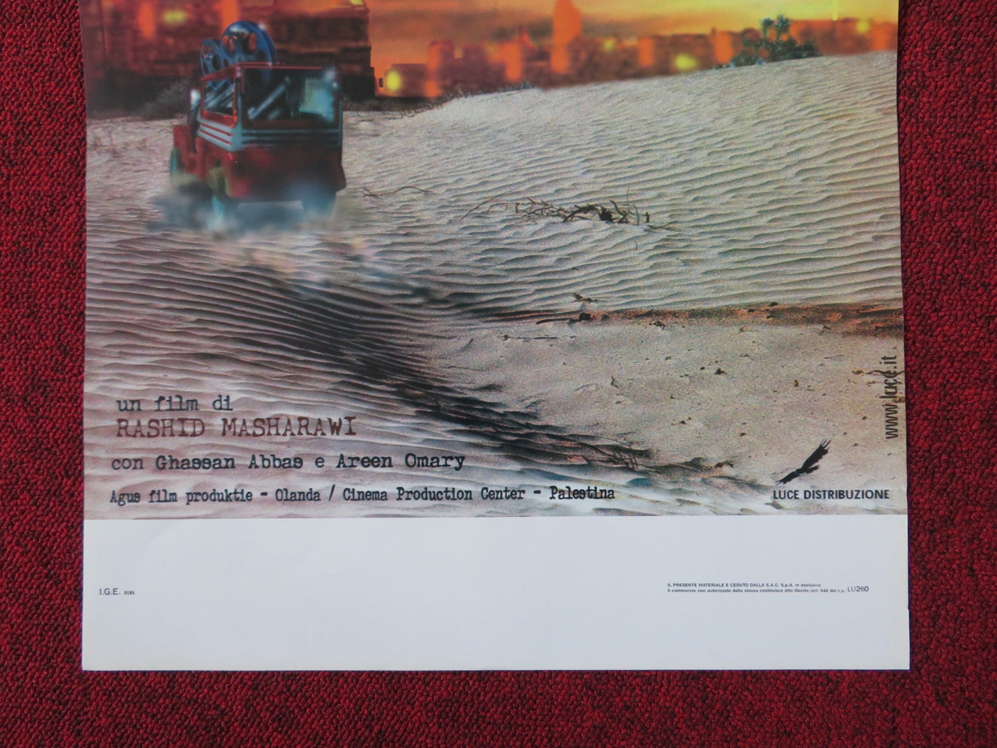 TICKET TO JERUSALEM ITALIAN LOCANDINA POSTER GASSAN ABBAS AREEN OMARI 2002 Rendezvous Cinema Movie posters