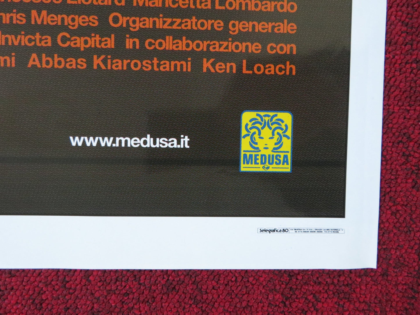 TICKETS ITALIAN FOGLIO POSTER KEN LOACH CARLO DELLE PIANE 2005 Rendezvous Cinema Movie posters