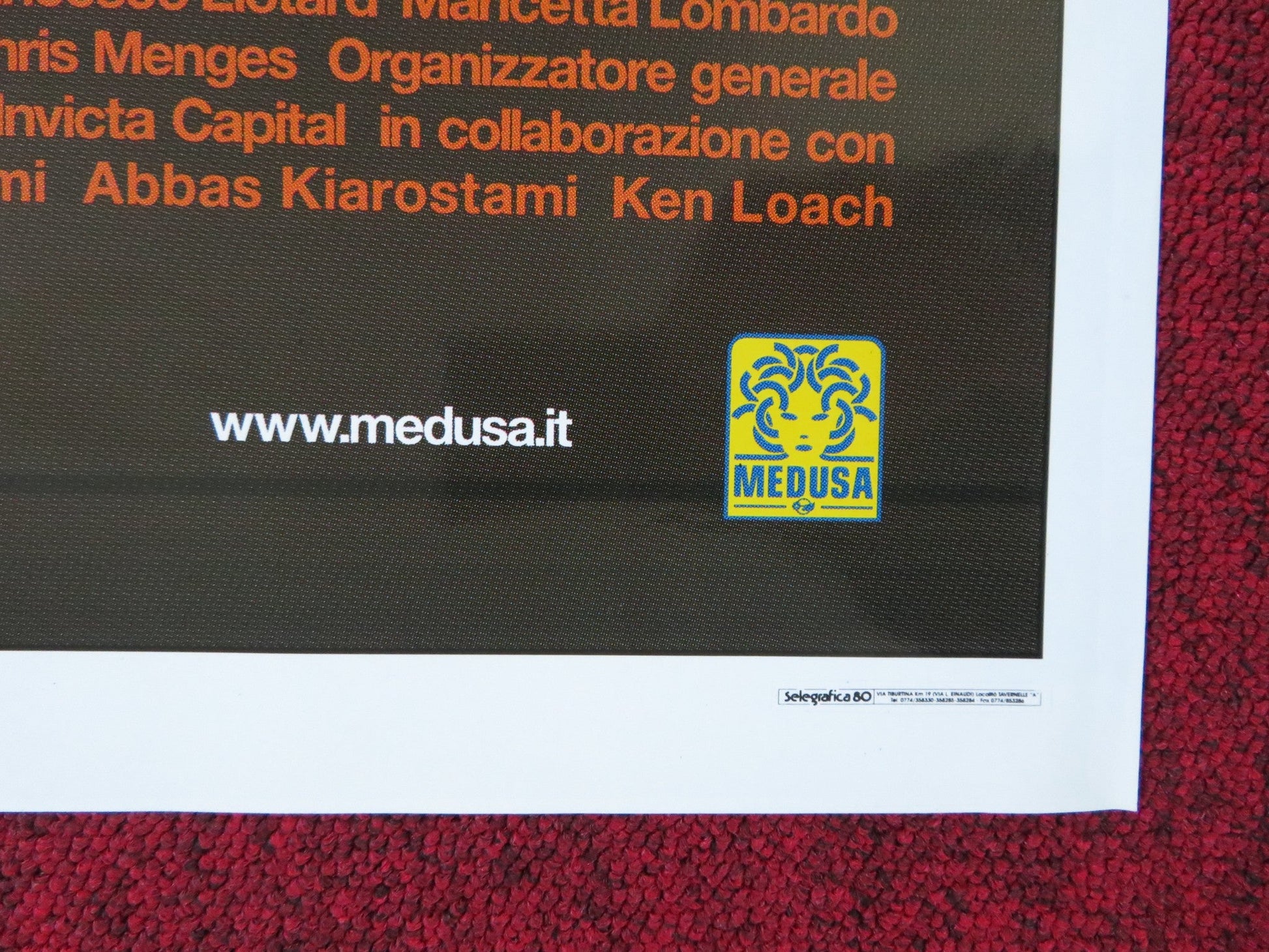 TICKETS ITALIAN FOGLIO POSTER KEN LOACH CARLO DELLE PIANE 2005 Rendezvous Cinema Movie posters