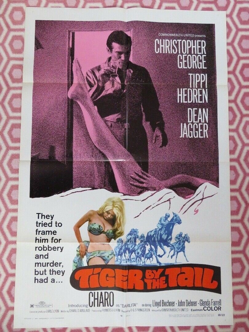 TIGER BY THE TAIL 1969 US ONE SHEET POSTER CHRISTOPHER GEORGE T HEDREN Movie posters