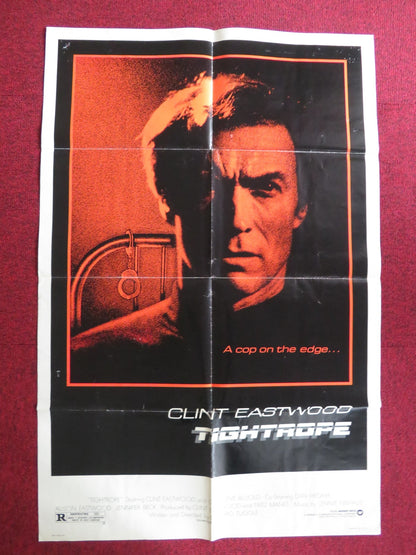 TIGHTROPE FOLDED US ONE SHEET POSTER CLINT EASTWOOD 1984 Rendezvous Cinema Movie posters