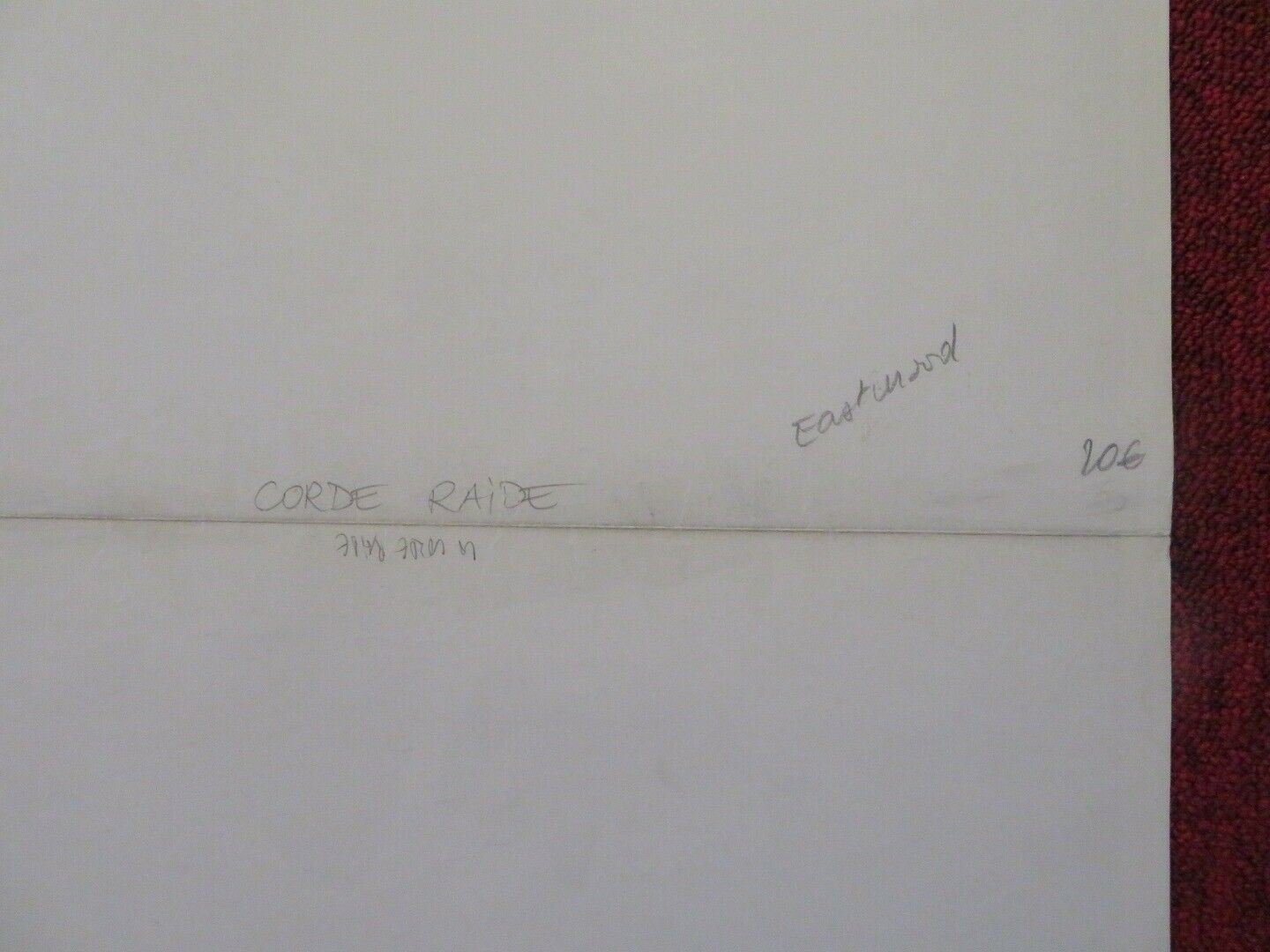 TIGHTROPE FRENCH (15"x 21") POSTER CLINT EASTWOOD GENEVIEVE BUJOLD 1984 - Rendezvous Cinema