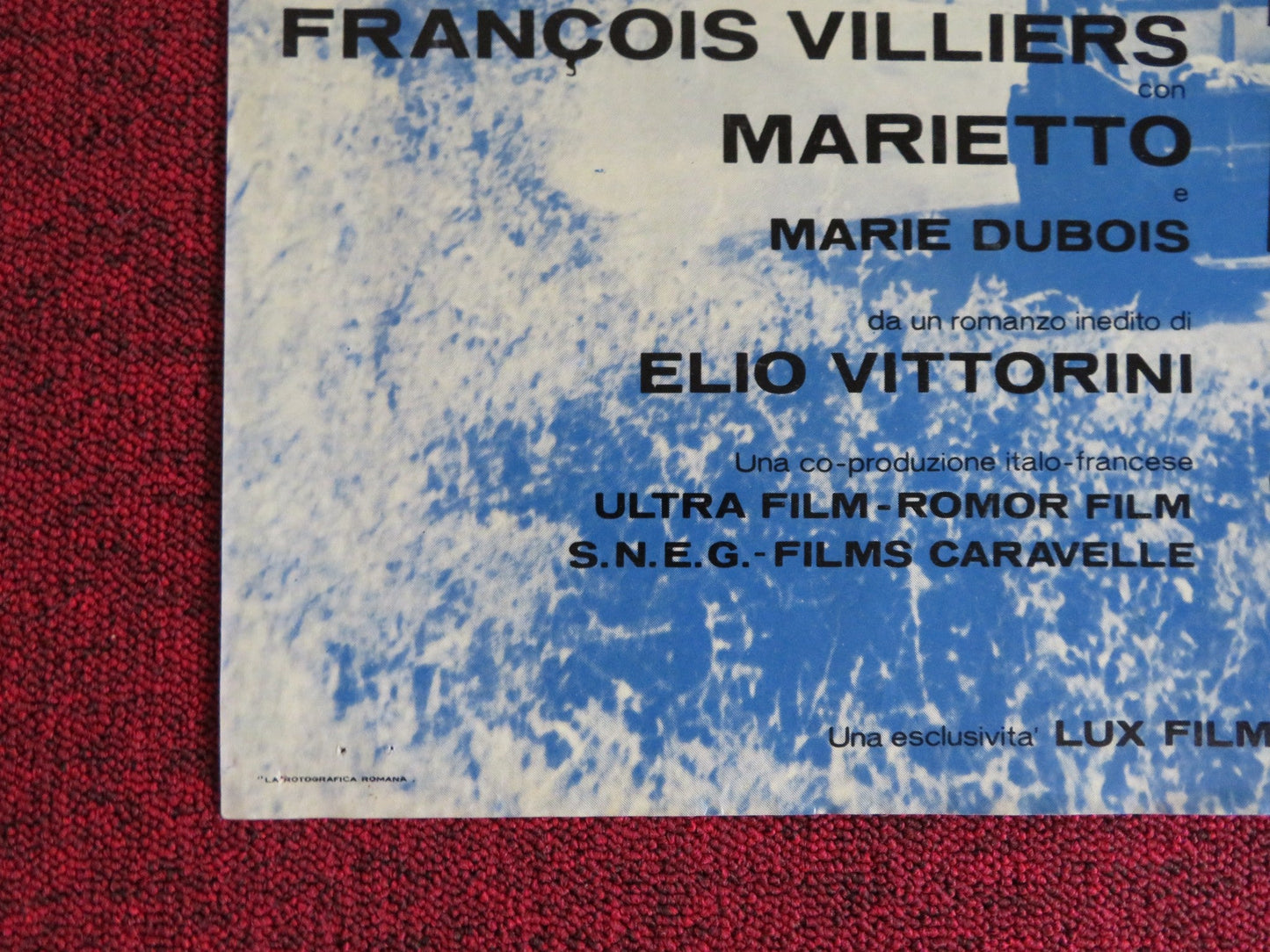 TILL THE END OF THE WORLD ITALIAN FOGLIO POSTER PIERRE MONDY DIDI PEREGO 1963 Rendezvous Cinema Movie posters