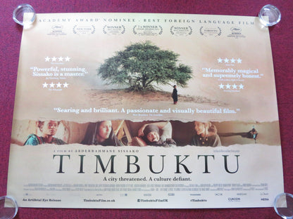 TIMBUKTU UK QUAD (30"x 40") ROLLED POSTER IBRAHIM AHMED ABEL JAFRI 2014 Rendezvous Cinema Movie posters
