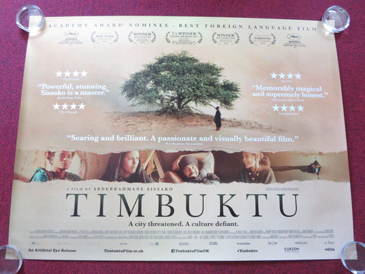TIMBUKTU UK QUAD (30"x 40") ROLLED POSTER IBRAHIM AHMED ABEL JAFRI 2014 Rendezvous Cinema Movie posters