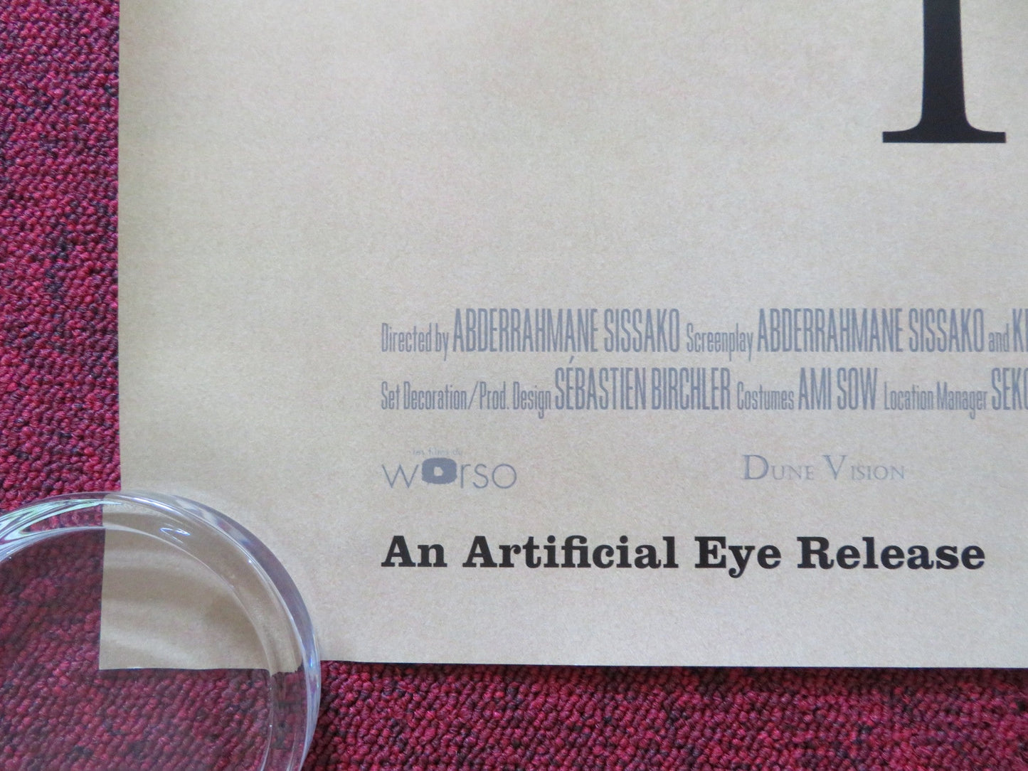 TIMBUKTU UK QUAD (30"x 40") ROLLED POSTER IBRAHIM AHMED ABEL JAFRI 2014 Rendezvous Cinema Movie posters