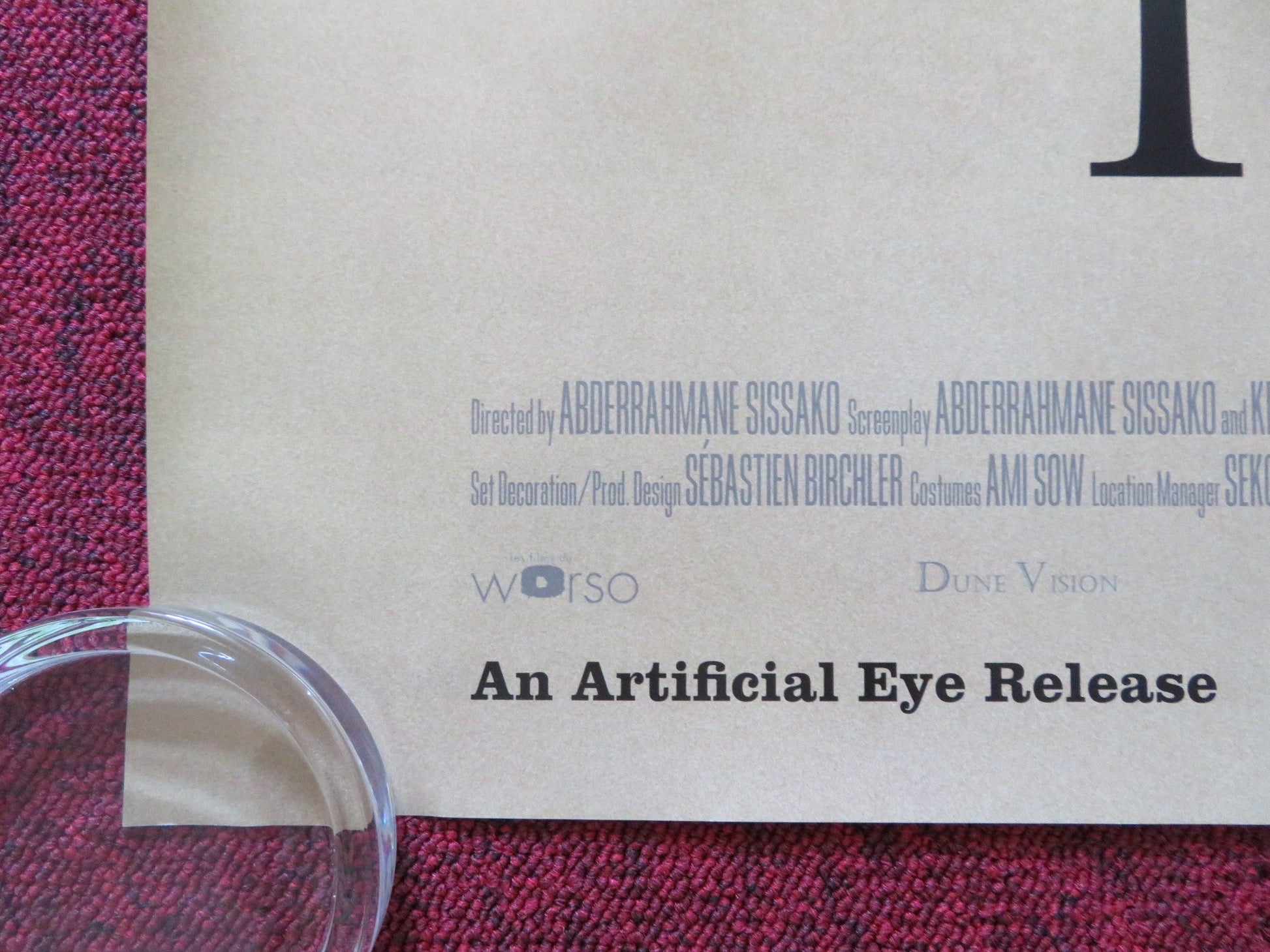 TIMBUKTU UK QUAD (30"x 40") ROLLED POSTER IBRAHIM AHMED ABEL JAFRI 2014 Rendezvous Cinema Movie posters