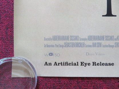 TIMBUKTU UK QUAD (30"x 40") ROLLED POSTER IBRAHIM AHMED ABEL JAFRI 2014 Rendezvous Cinema Movie posters