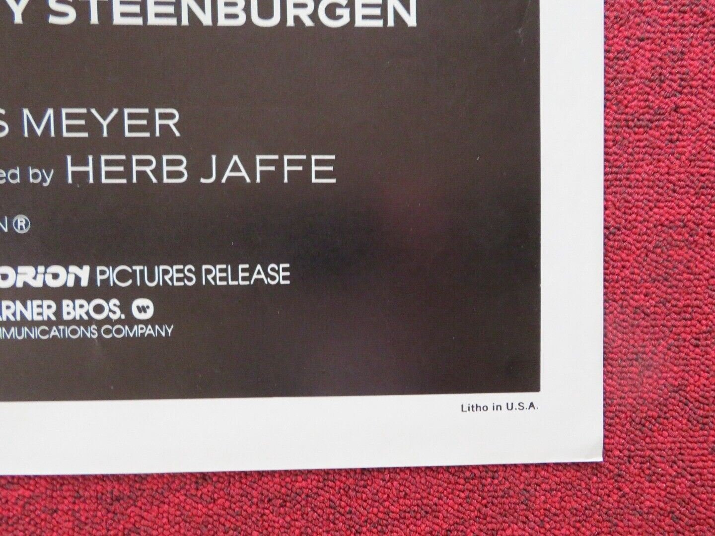 TIME AFTER TIME FOLDED US ONE SHEET POSTER MALCOLM MCDOWELL 1979 Movie posters