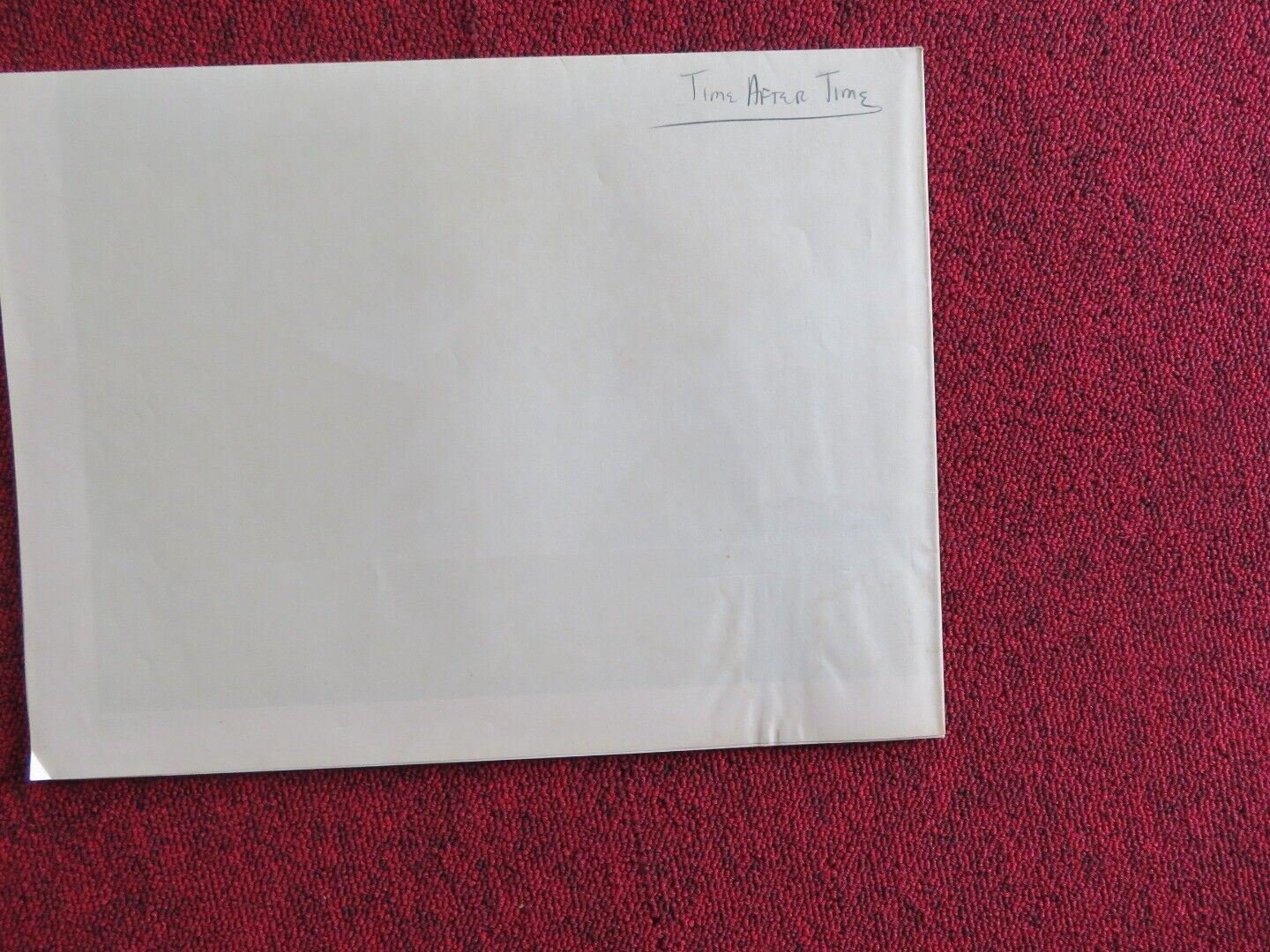 TIME AFTER TIME FOLDED US ONE SHEET POSTER MALCOLM MCDOWELL 1979 Movie posters