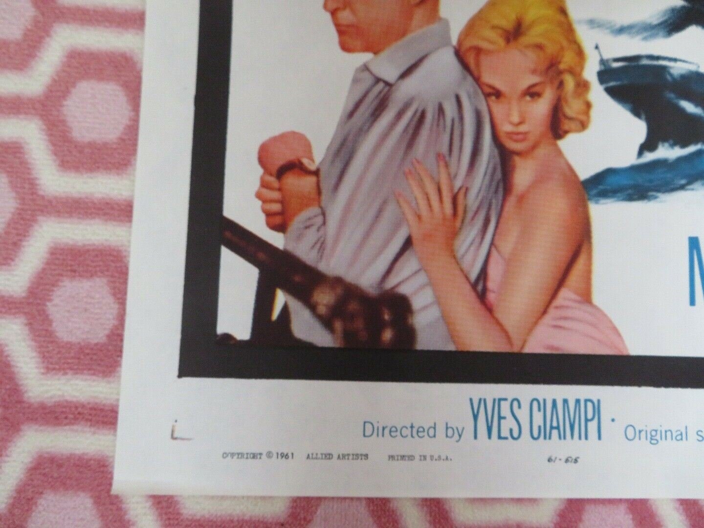 TIME BOMB ONE SHEET POSTER CURT JURGENS MYLENE DEMONGEOT 1961 Movie posters