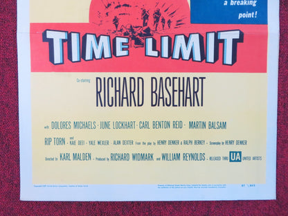 TIME LIMIT US INSERT (14"x 36") POSTER RICHARD WIDMARK RICHARD BASEHART 1957 Rendezvous Cinema Movie posters