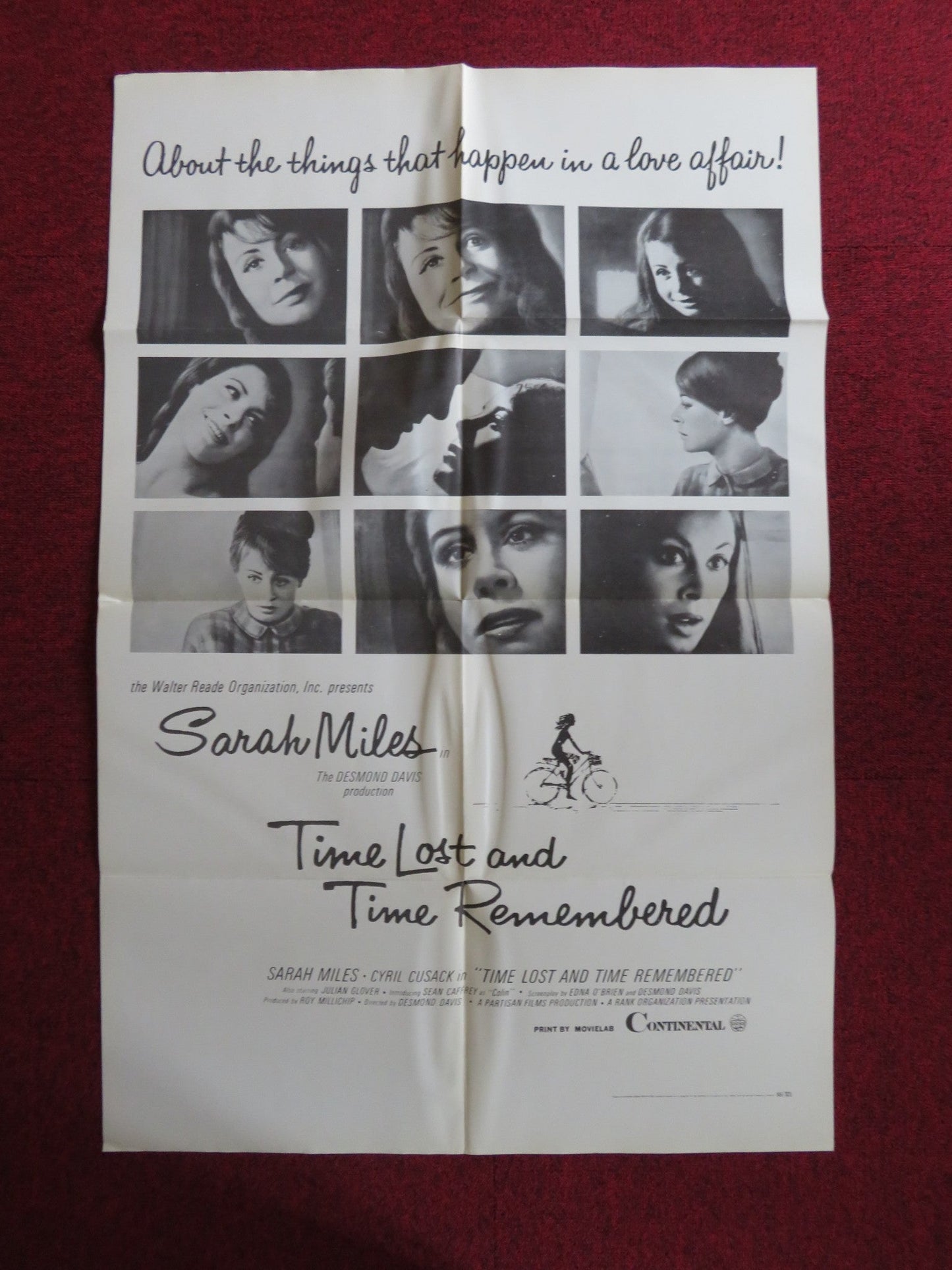 TIME LOST AND TIME REMEMBERED FOLDED US ONE SHEET POSTER SARAH MILES CUSACK 1966 Rendezvous Cinema Movie posters