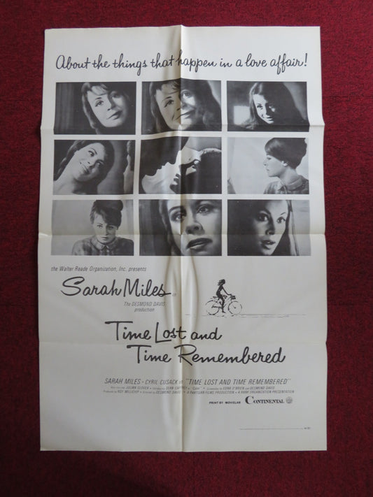 TIME LOST AND TIME REMEMBERED FOLDED US ONE SHEET POSTER SARAH MILES CUSACK 1966 Rendezvous Cinema Movie posters