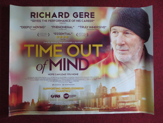 TIME OUT OF MIND UK QUAD (30"x 40") ROLLED POSTER RICHARD GERE 2014 Rendezvous Cinema Movie posters