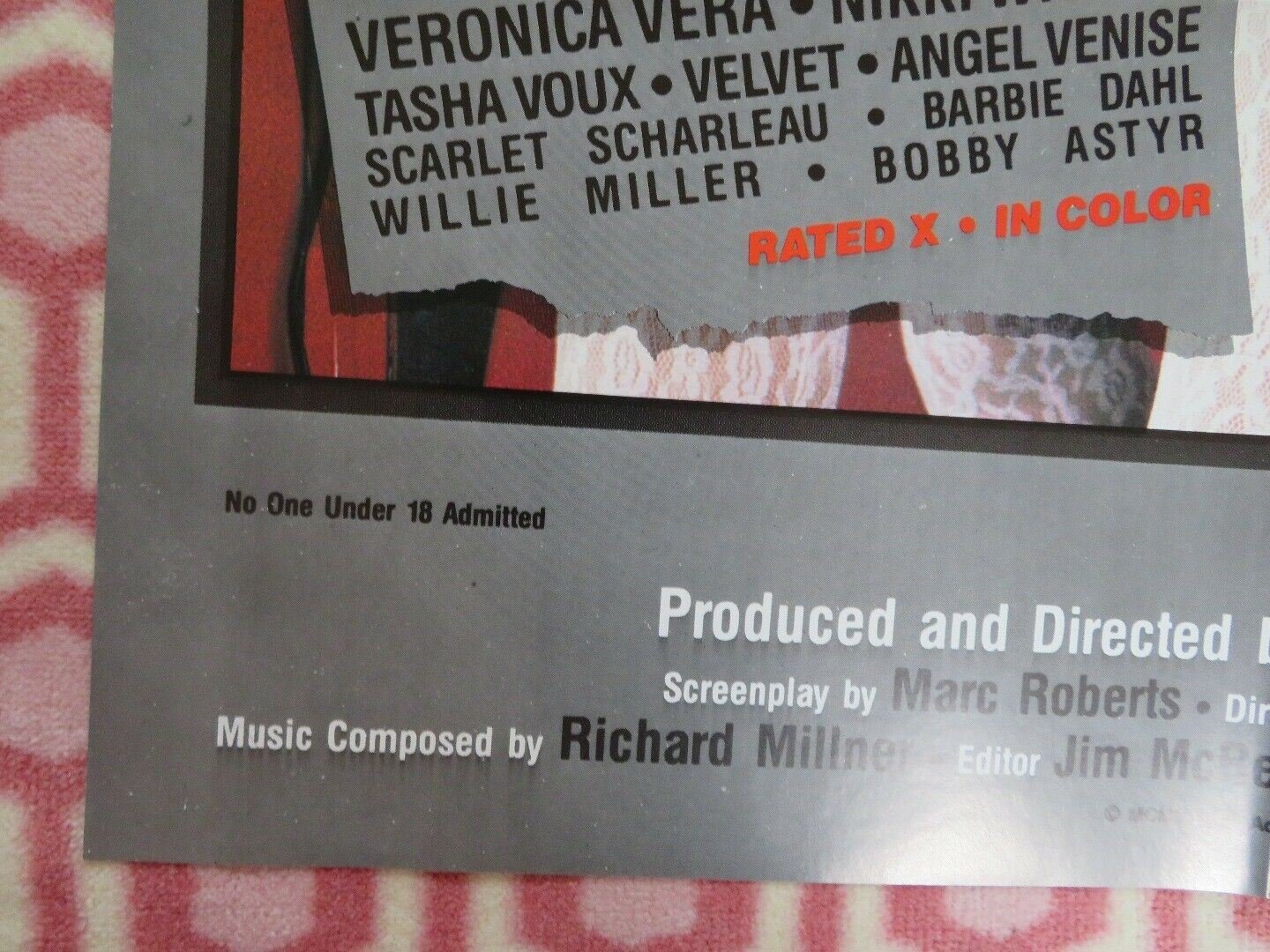 TIME SQUARE COMES ALIVE FOLDED US ONE SHEET POSTER VERONICA VERA N WRIGHY 1985 Movie posters