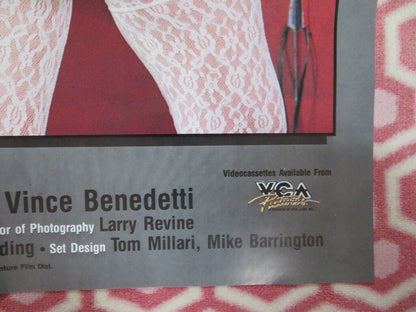 TIME SQUARE COMES ALIVE FOLDED US ONE SHEET POSTER VERONICA VERA N WRIGHY 1985 Movie posters