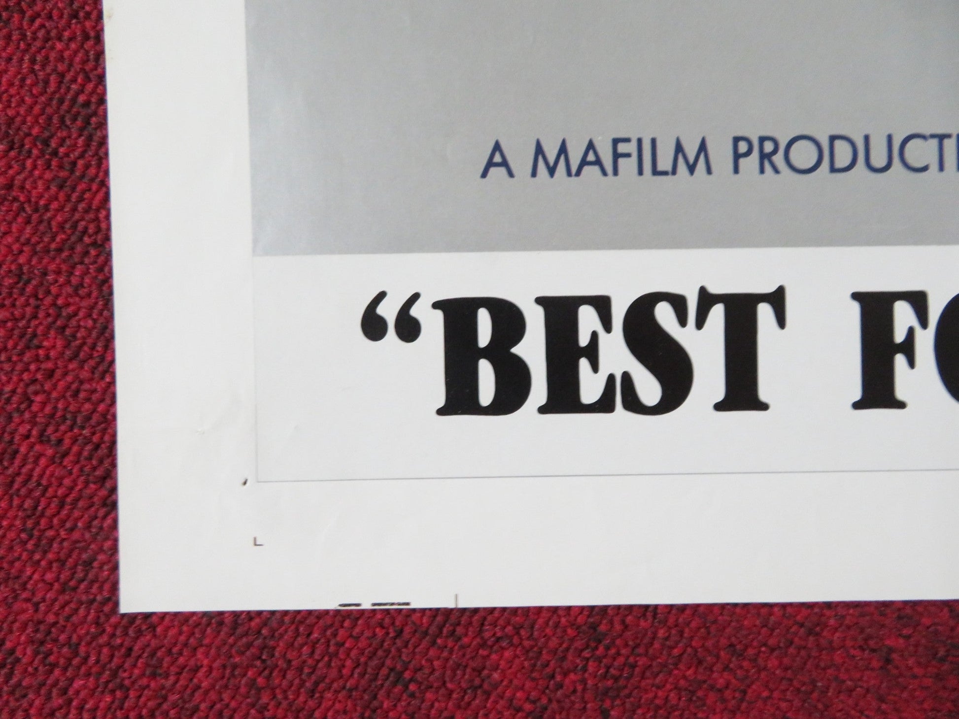 TIME STANDS STILL FOLDED US ONE SHEET POSTER ANIKO IVAN ISTVAN ZNAMENAK 1982 Rendezvous Cinema Movie posters