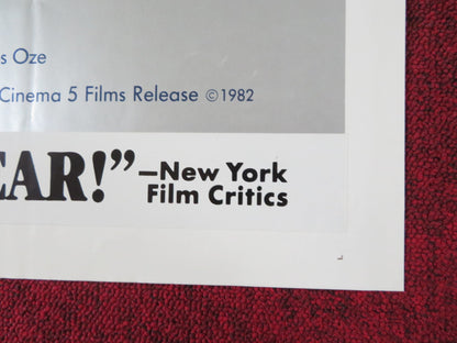 TIME STANDS STILL FOLDED US ONE SHEET POSTER ANIKO IVAN ISTVAN ZNAMENAK 1982 Rendezvous Cinema Movie posters